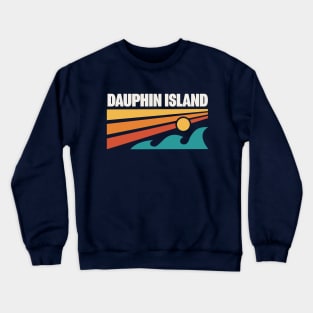 Dauphin Island Alabama Beach Mobile Bay Gulf of Mexico Crewneck Sweatshirt